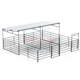 two 12x24 horse stall kits with shelters