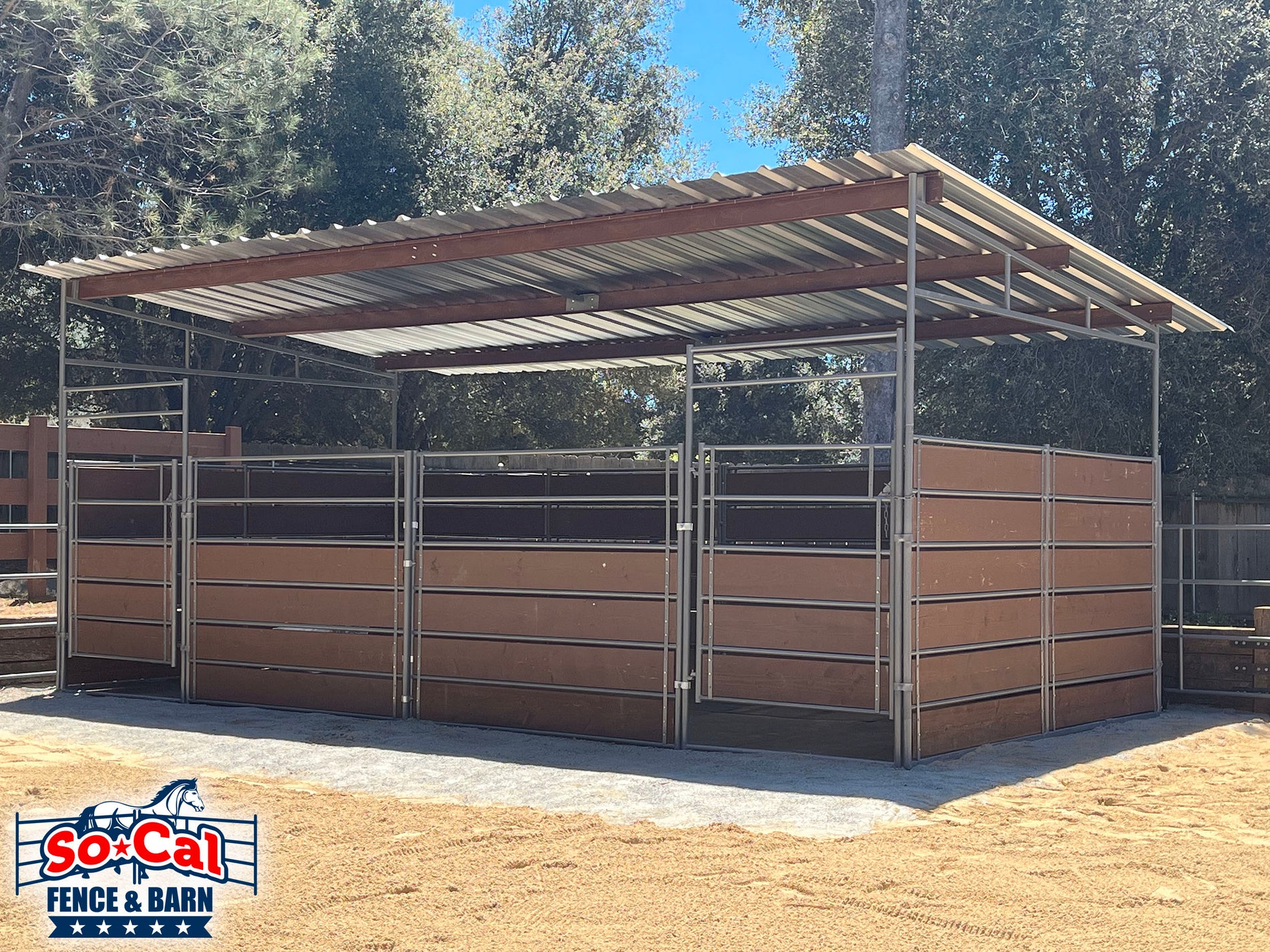 Simple 12x24 Horse Stall Build Ideas | Save Time & Money | SoCal Fence ...