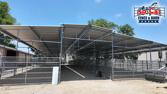 animals corrals for FFA school programs in California