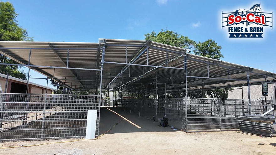 animals corrals for FFA school programs in California