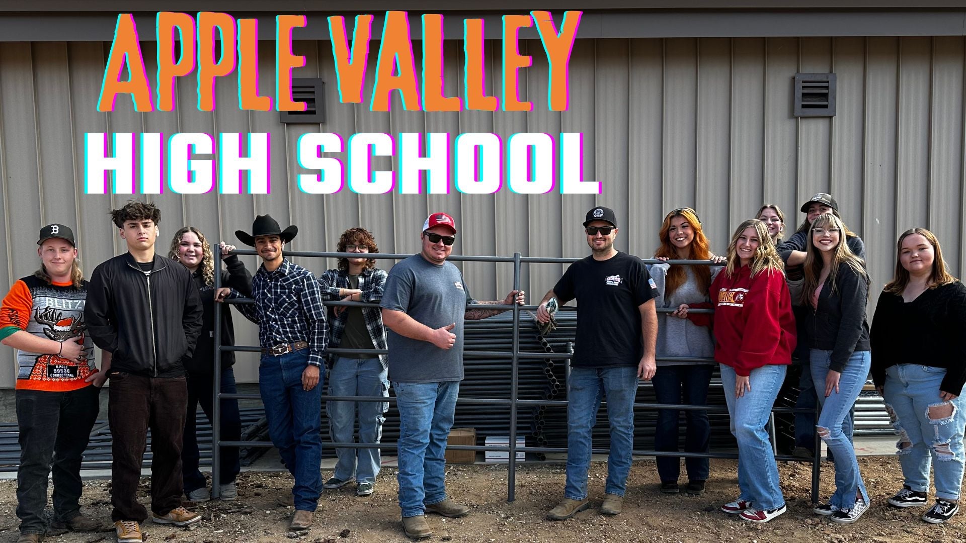 New Corral Panels For Apple Valley High Scool's Future Farmers of America