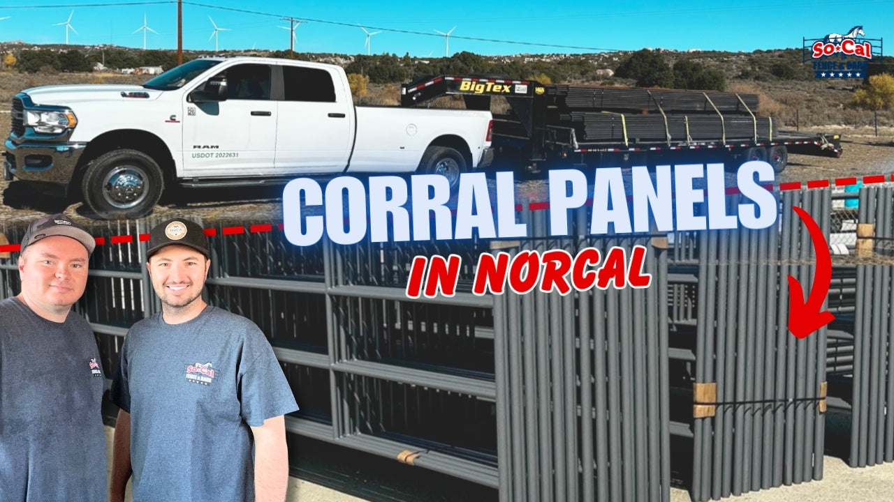 Delivery of Horse Corral Panels in Northern California!
