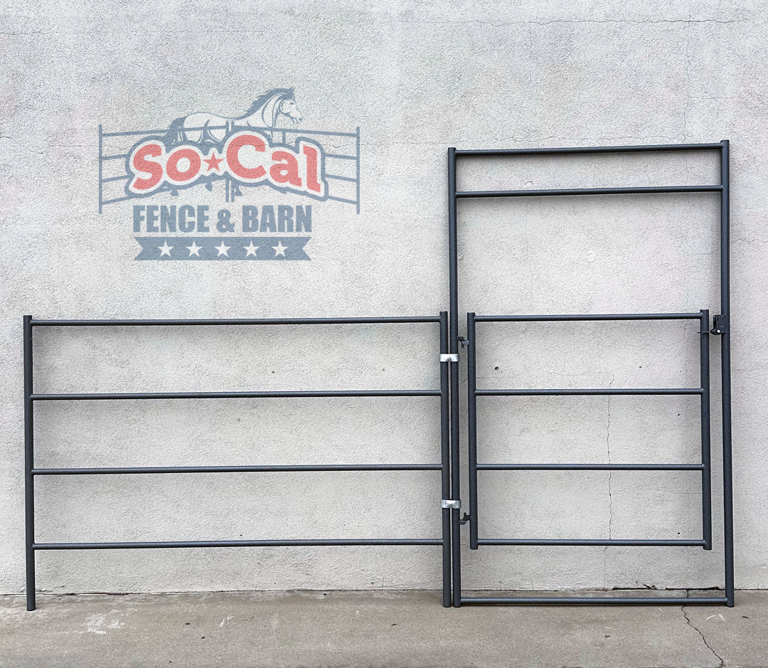 Panel Gate Combo 12ft 4-Rail | 14-Gauge | Made in USA | SoCal Fence and ...
