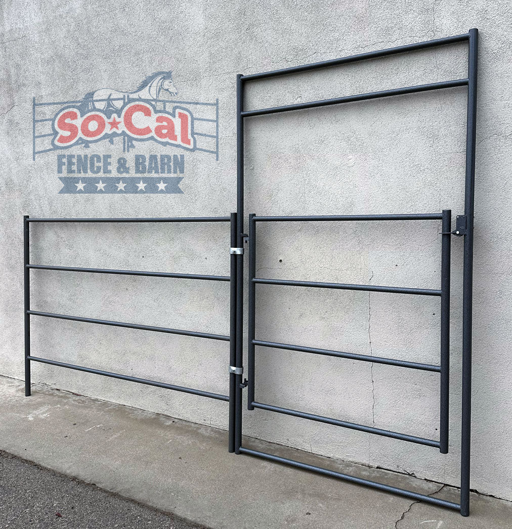 Panel Gate Combo 12ft 4-Rail | 14-Gauge | Made in USA | SoCal Fence and ...