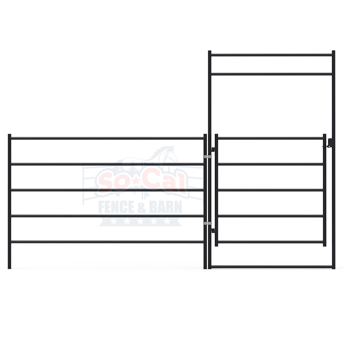 2 Panel Gate Bow Gates and Panel Gate Combos | For Sale | SoCal Fence and Barn ...