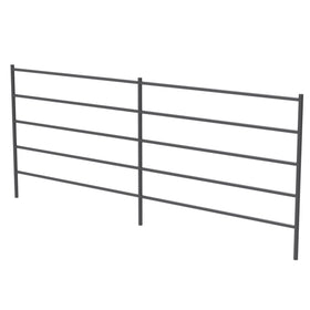 Premium 12x5 Horse Corral Panel (5 Rail) 1-5/8" 14 Gauge *Bare Metal/Rustic* (Made to Order)
