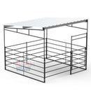 12x12 Horse Stall Kit with 12x12 Sloped Shelter (5 Rail)-6