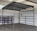 12x12 Freestanding Horse Shelter Kit With Sloped Roof-2