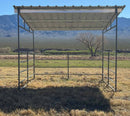 12x12 Freestanding Horse Shelter Kit With Sloped Roof-3
