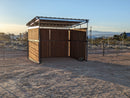 12x12 loafing shed on a horse ranch