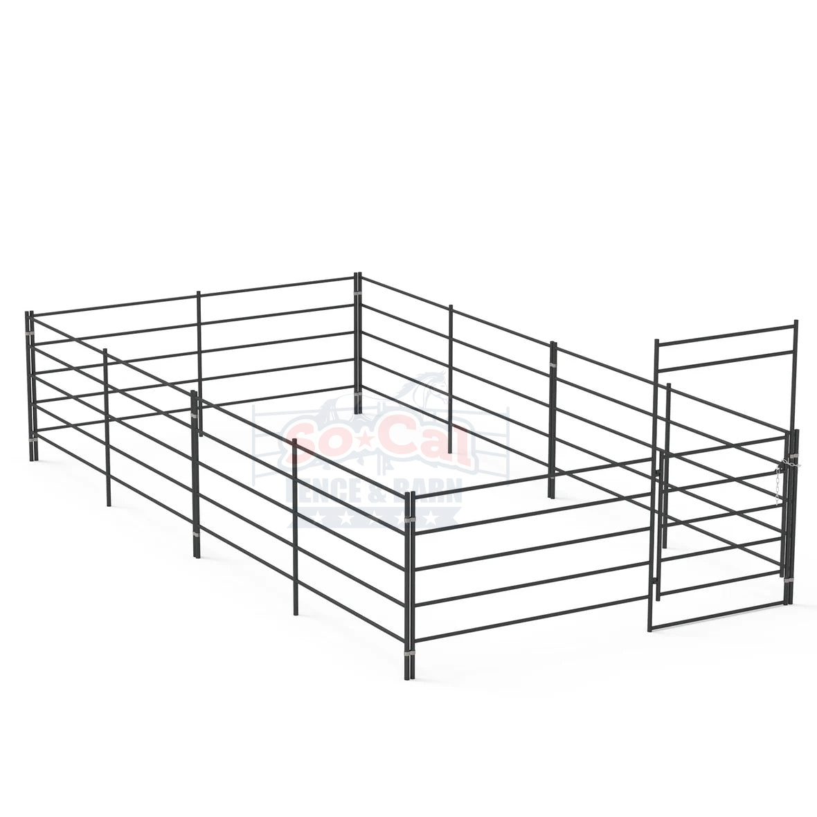 12x24 Horse Stall Kit (5-Rail)