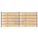 Premium 12x5 Horse Corral Panel WOOD INSERTABLE CLAMPS (5 Rail) 1-5/8" 14 Gauge-1