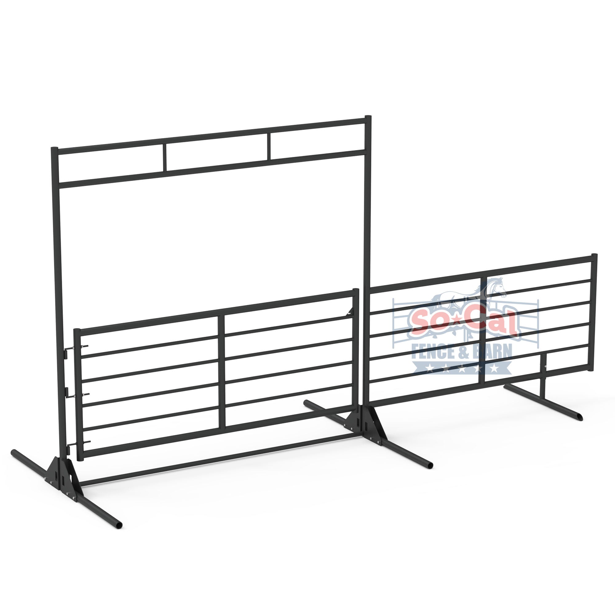 20ft Freestanding Cattle Gate Combo