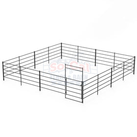24x24 Horse Stall Kit (5-Rail)