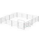 24x24 Economy Horse Stall Kit | 4-Rail | 16-Gauge Galvanized | Light Duty-7