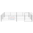 24x24 Economy Horse Stall Kit | 4-Rail | 16-Gauge Galvanized | Light Duty-8