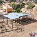 Mare Motel with (4) 12x24 Stalls and 12ft Breezeway 4-Rail *LIMITED TIME SALE ON THIS MOTEL ONLY*-6