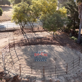 40ft Round Pen (4-Rail) 14-Gauge Steel *RUSTIC* - 0