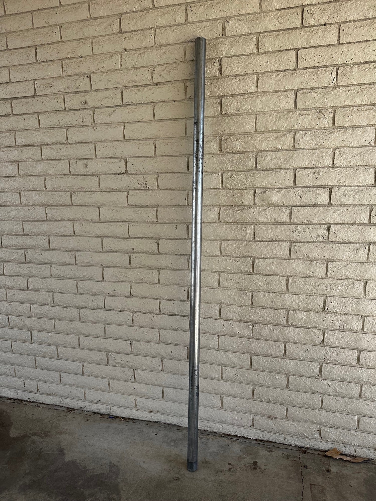 8ft x 2-3/8" Post - Schedule 40 - Galvanized - No End Cap - 0