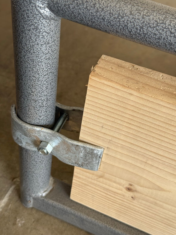 Premium 10x5 Horse Corral Panel WOOD INSERTABLE CLAMPS (5 Rail) 1-5/8" 14 Gauge