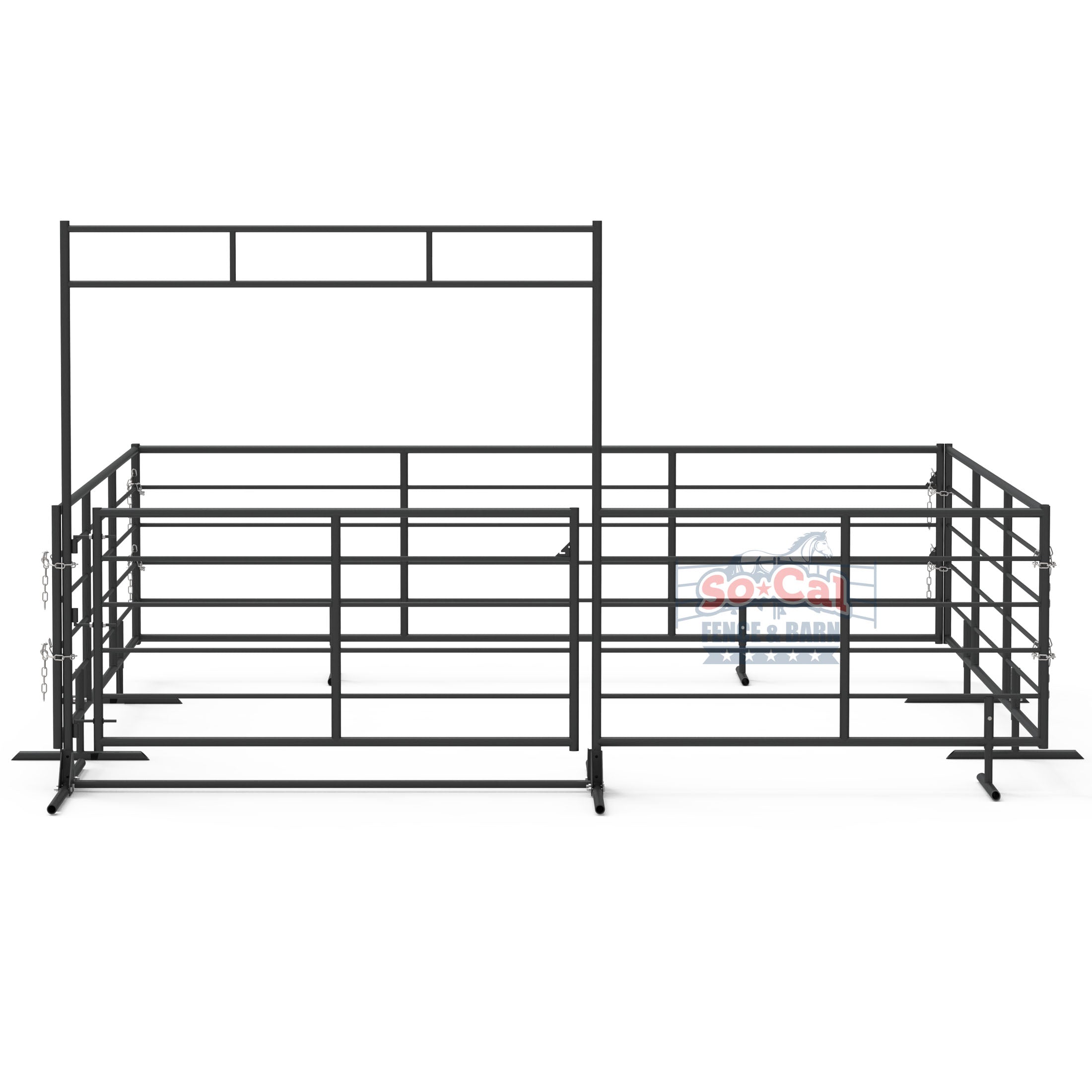 20x20 Livestock Cattle Corral Pen - Freestanding Portable Stall Kit - 0