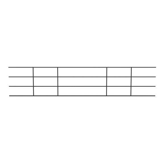 20Ft Continuous Fence Panel 14-Gauge Steel 1-1/4" (4 Rail)