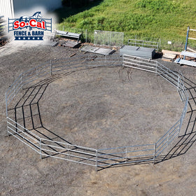 Economy Round Pen Kits | 16-Gauge Galvanized Steel | Light Duty