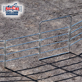 24x24 Economy Horse Stall Kit | 4-Rail | 16-Gauge Galvanized | Light Duty - 0
