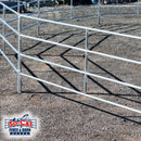 *LIGHT DUTY* 12x5 Horse Corral Panel | 4-Rail | 16-Gauge | Galvanized-3