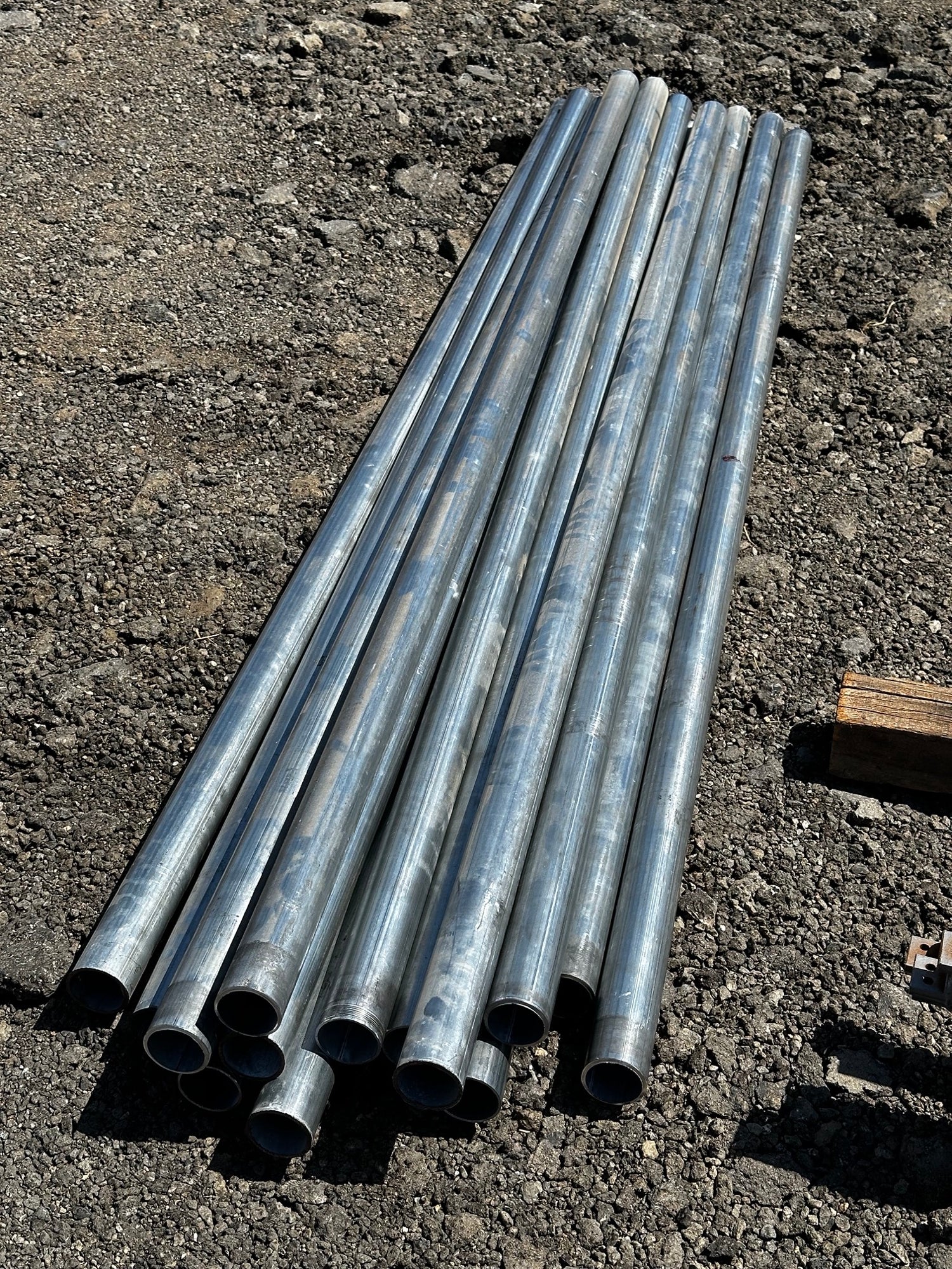 8ft x 2-3/8" Post - Schedule 40 - Galvanized - No End Cap