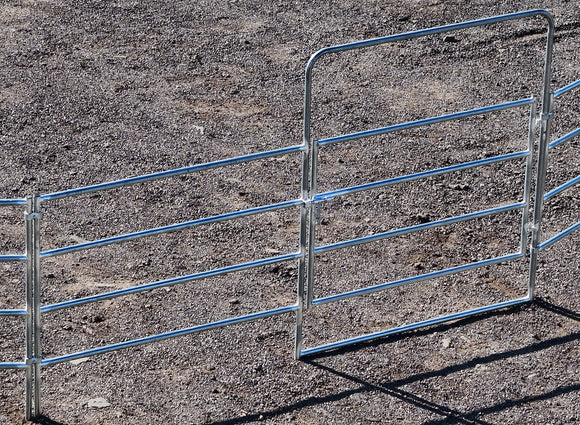12x24 Economy Horse Stall Kit | 4-Rail | 16-Gauge Galvanized | Light Duty