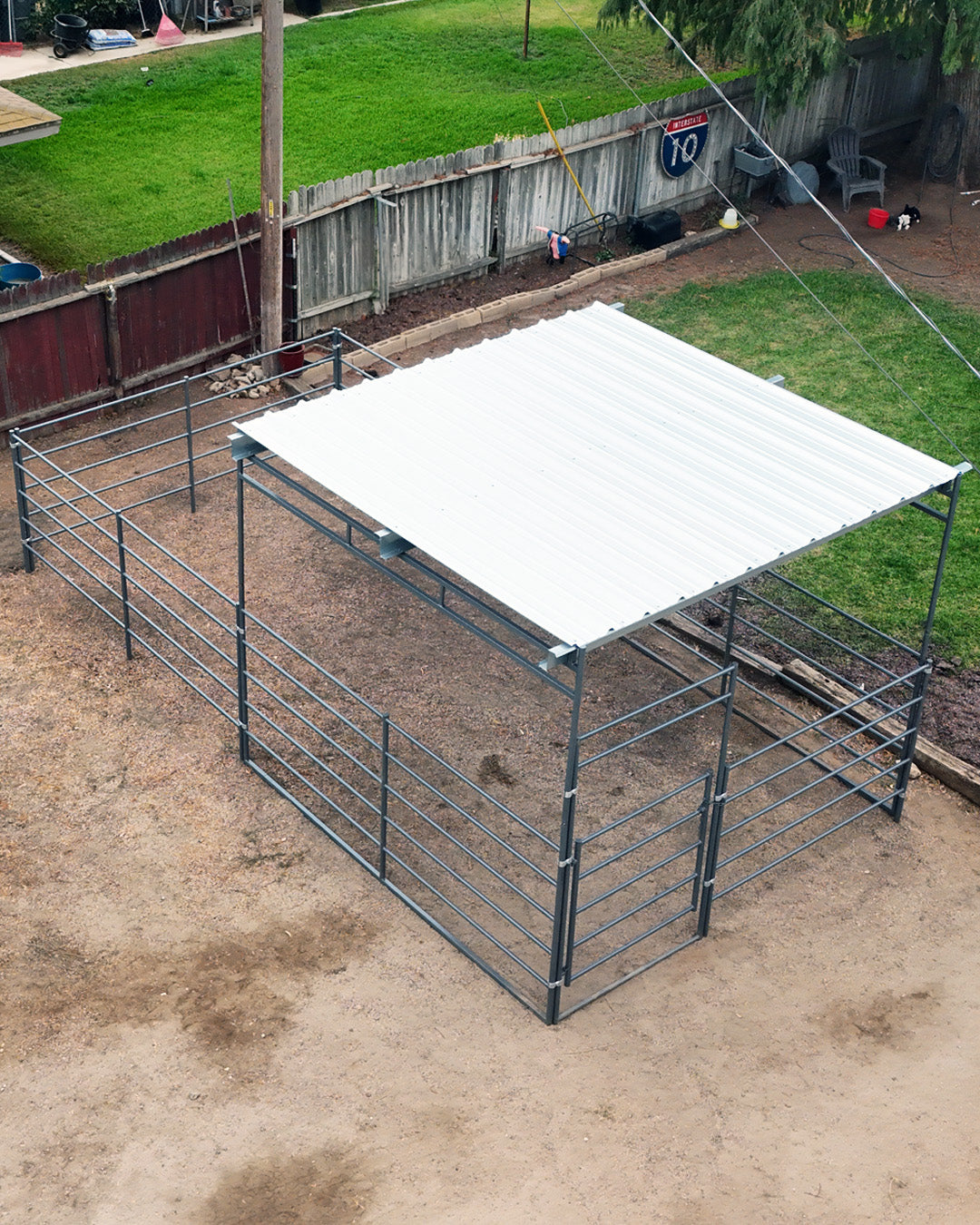 horse stalls with cover