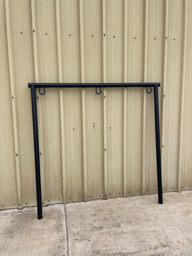 Buy powder-coat-black Hitching Post 6ft Wide x 6ft Tall 2-3/8" (No Shoe)