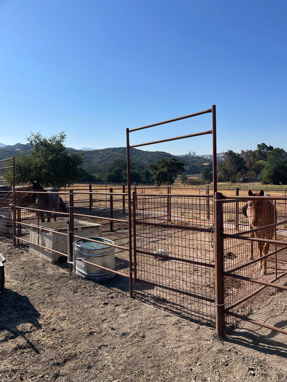 Del Mar Livestock Panel (6 Gauge) Bare Steel / Rustic | SoCal Fence and ...