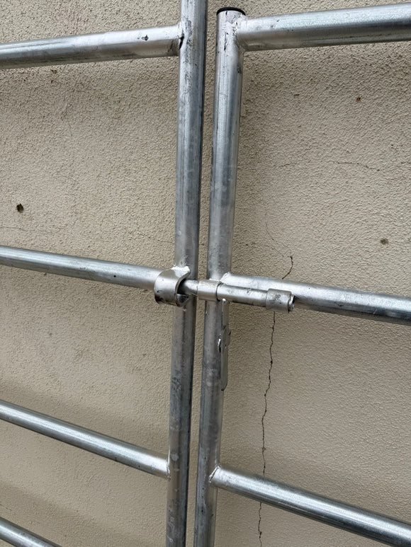 *LIGHT DUTY* Panel Gate Combo 12ft 4-Rail (Galvanized) 16-Gauge