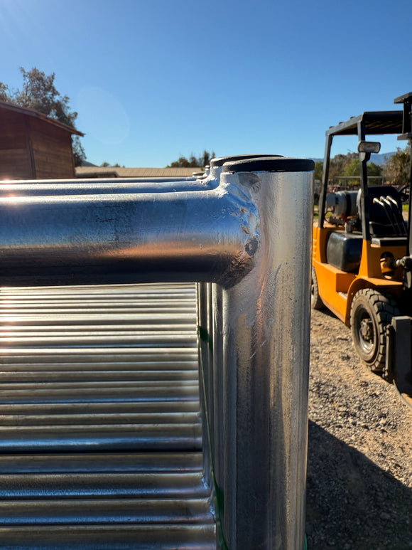 *LIGHT DUTY* 12x5 Horse Corral Panel (4 Rail) 1-5/8" 16 Gauge (Galvanized)