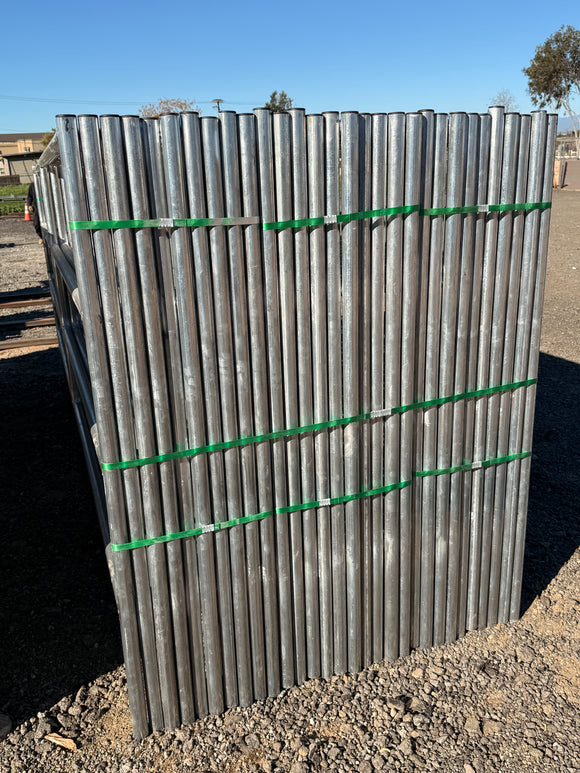 *LIGHT DUTY* 12x5 Horse Corral Panel (4 Rail) 1-5/8" 16 Gauge (Galvanized)