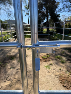 *LIGHT DUTY* Panel Gate Combo 12ft 4-Rail (Galvanized) 16-Gauge - 0
