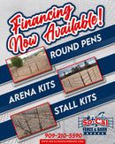 Mare Motel with (8) 12x24 Stalls and 12ft Breezeway 4-Rail-2