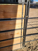 Mare Motel Shed Row with (4, 6, 8, or 10) 12x24 Stalls and 12ft Breezeway 5-Rail WOOD INSERTABLE PANELS-3