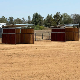 12x12 Loafing Shed (3 Walls) Wood Not Included - 0