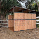 12x12 Loafing Shed (3 Walls) Wood Not Included-5