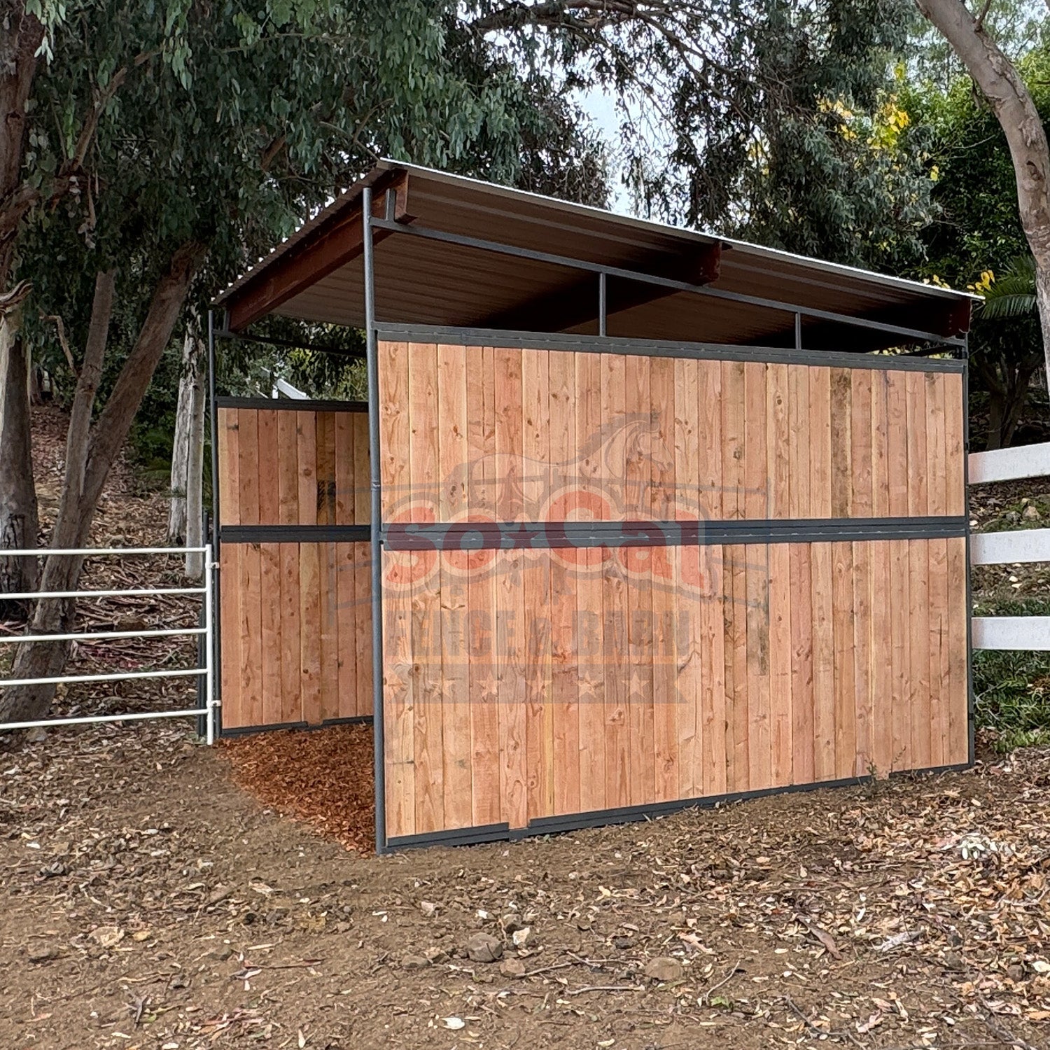 12x24 Loafing Shed (3 Walls) Wood Not Included