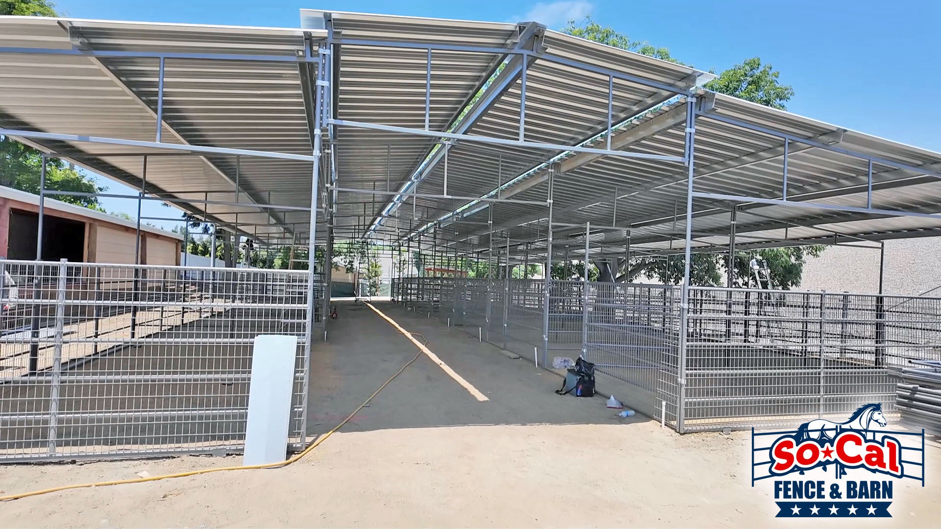 Heavy-duty 14-gauge steel horse panels and corral equipment for sale in Norco, California