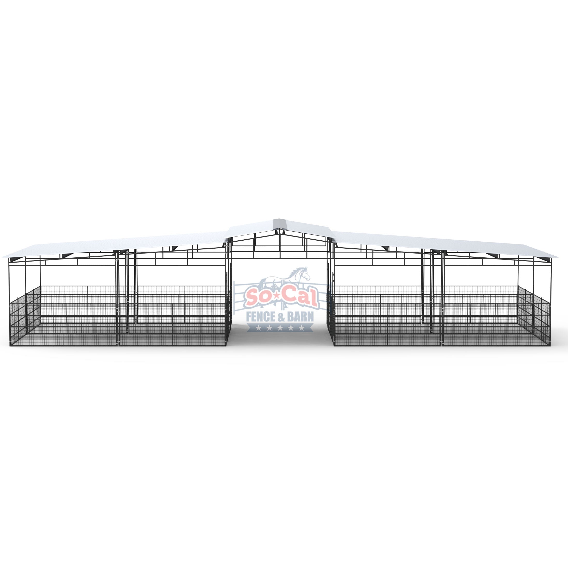 mare motel barn with welded wire on the panels and the gates for sale