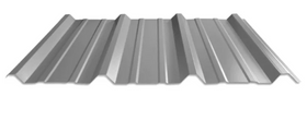 14X3 PBR Panel - Galvanized Metal Roof Siding Material (3ft x 14ft) 26-Gauge