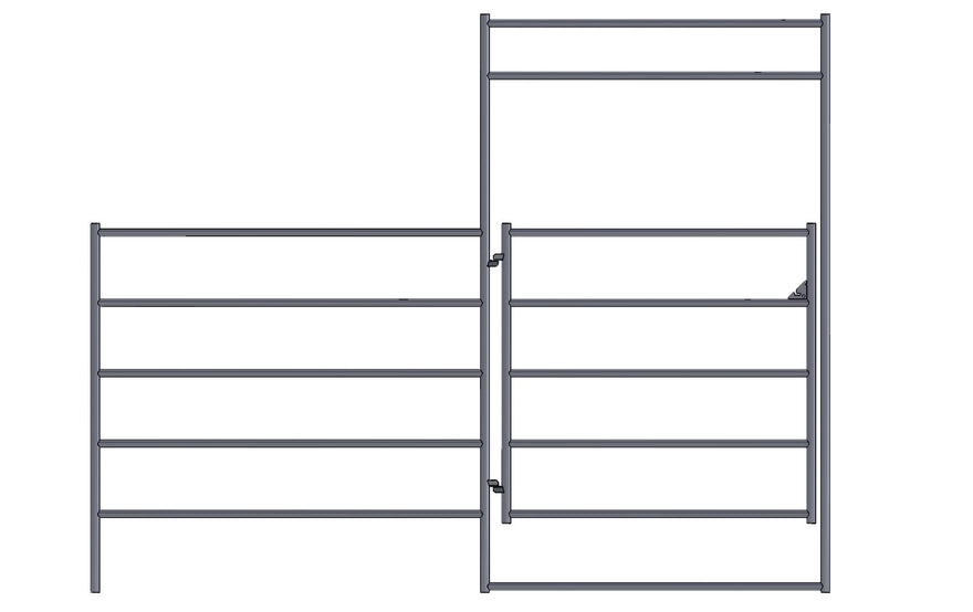 Bow Gates and Panel Gate Combos | For Sale | SoCal Fence and Barn ...