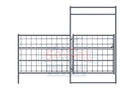Panel Gate Combo 12ft 4-Rail *WIRE MESH* (14-Gauge)-1
