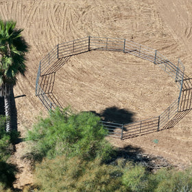 50ft Round Pen (5-Rail) 14-Gauge Steel - 0