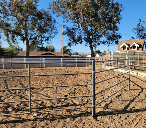 40ft Round Pen (5-Rail) 14-Gauge Steel